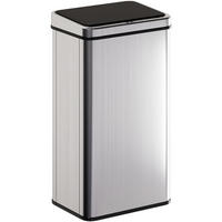 ELEKTRISCHER MÜLLEIMER 50l aus ABS 430 Edelstahl Silber - Silberfarben, Metall (26/67/35.5cm) - HOMCOM