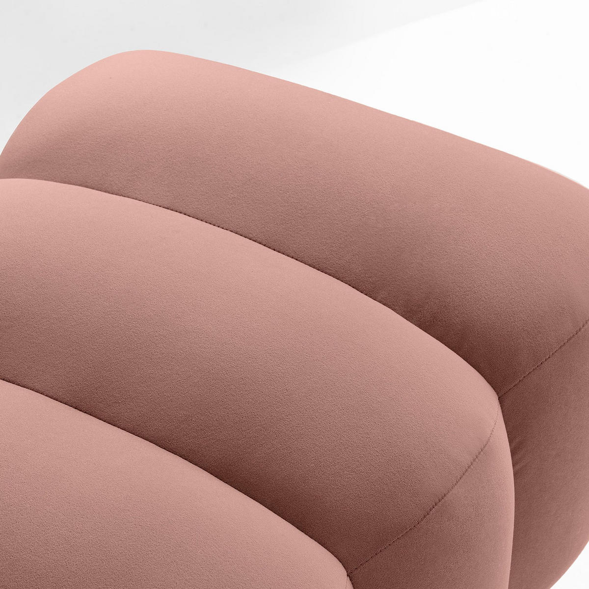 SITZHOCKER Polsterhocker PECCO, Veloursstoff - Beige/Schwarz, Holz/Textil (60/50/50cm) - KONSIMO®
