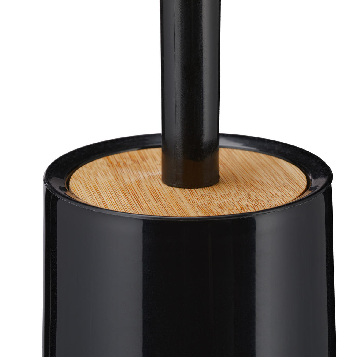 TOILETTENBÜRSTE - Schwarz, Holz/Kunststoff (12/39/12cm) - Relaxdays