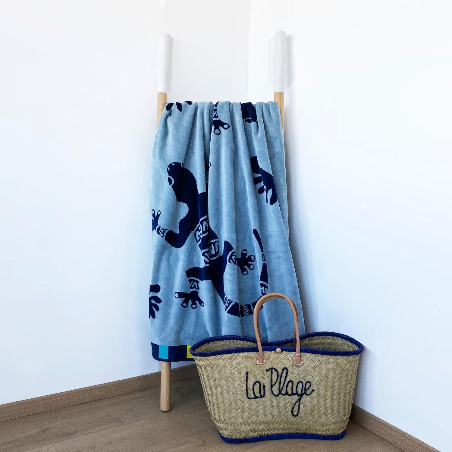 STRANDTUCH Velours-Jacquard Pogona 100x175 470 g/m2 grau - Grau, Textil (100/175cm) - LE COMPTOIR DE LA PLAGE