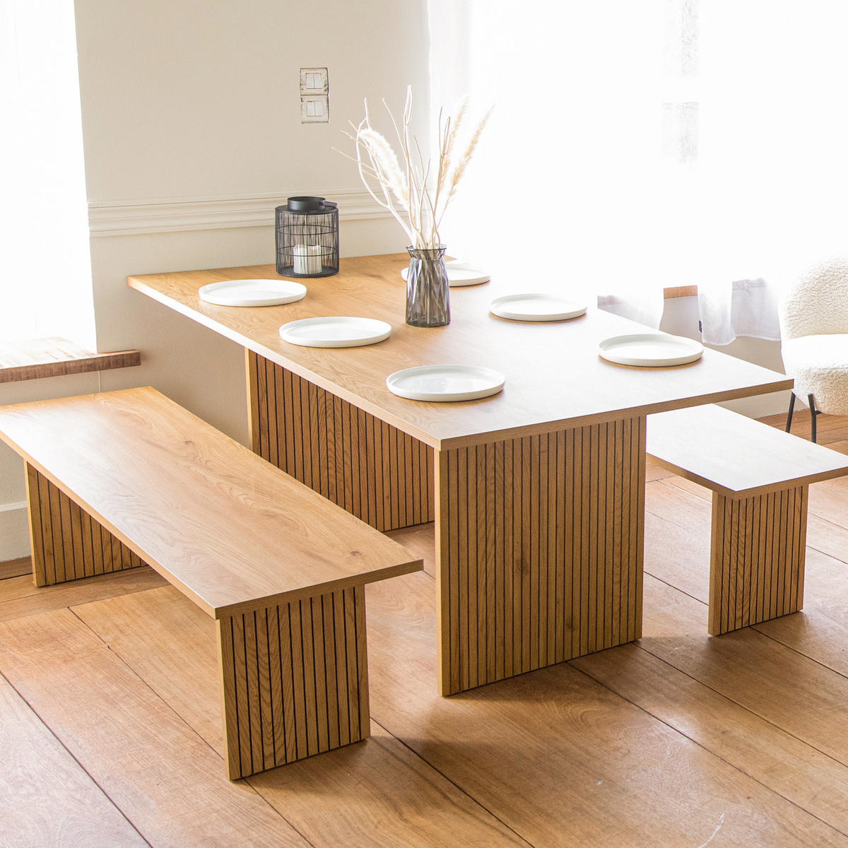 TISCH Alma 180/90/75 cm - Braun, Holzwerkstoff (180/90/75cm) - Happy Garden