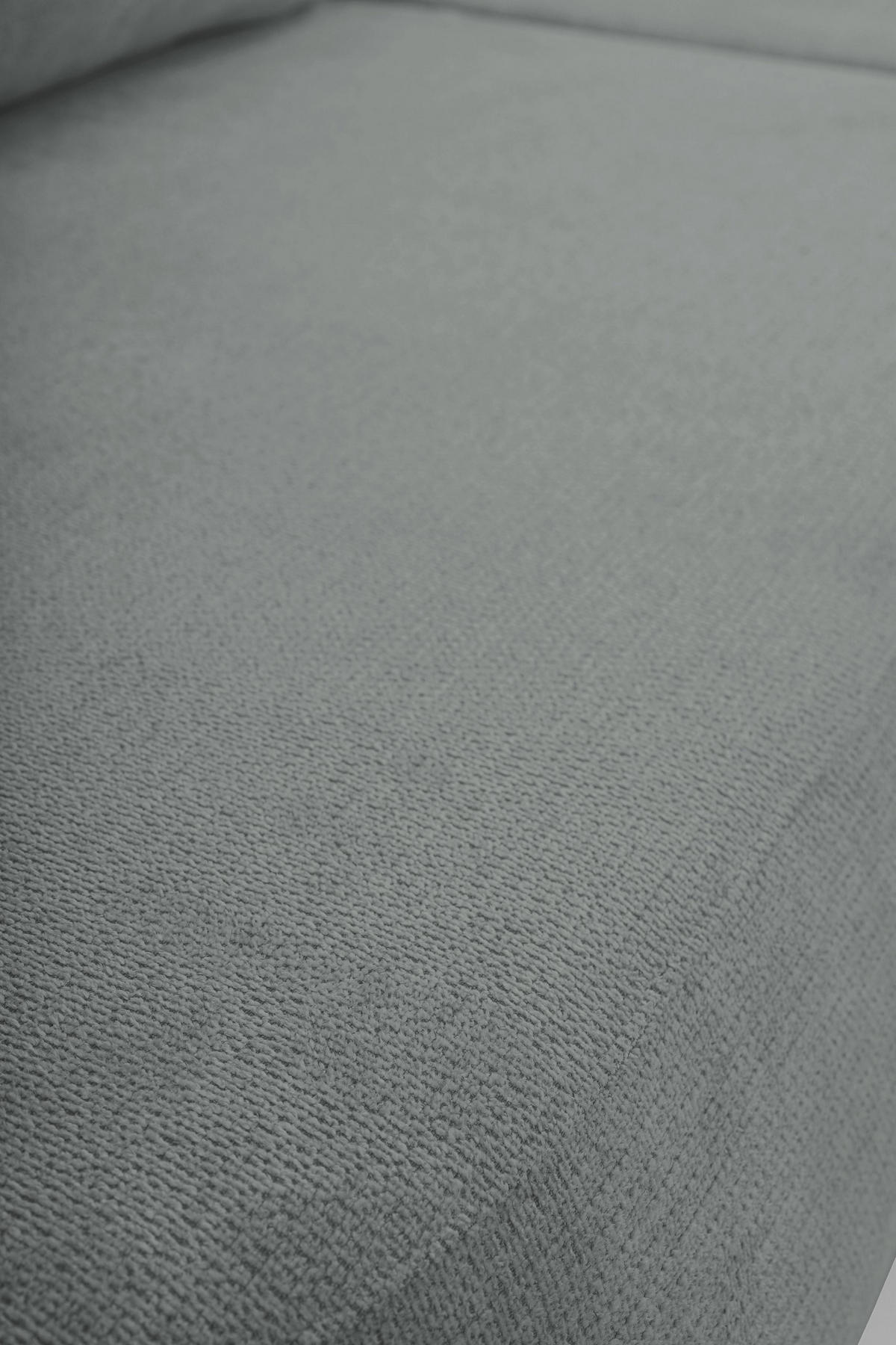 ECKSOFA AMICO R-S Grau Geflochtener Stoff mit Schlaffunktion - Grau, Holz (248/174cm) - MASSENO