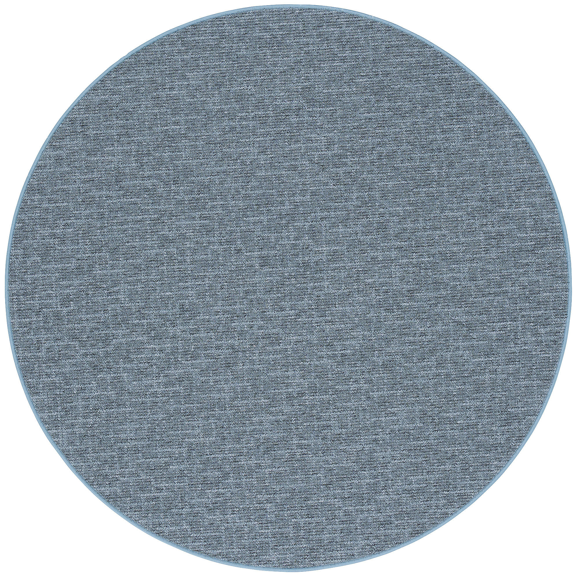 SCHLINGEN DESIGNER TEPPICH NIVA RUND - Blau, Textil (200/200cm) - Snapstyle