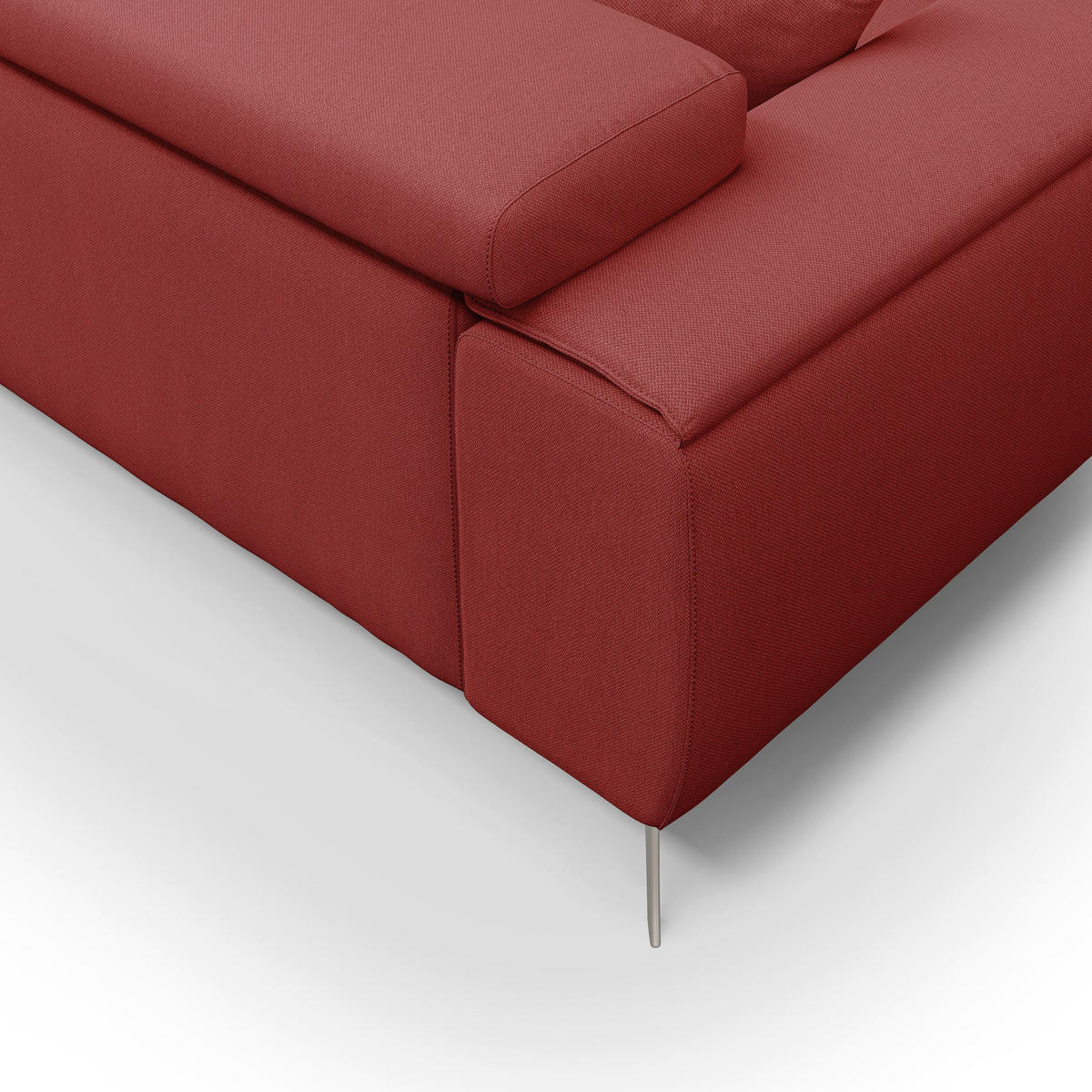 LINEARSOFA Fusion - Rot, Textil (185/73/102cm) - Divani.store