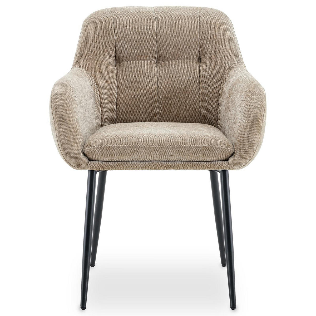 ESSZIMMERSTÜHLE SOMA 2er-Set hellbraun - Hellbraun, Textil (64/83/68cm) - IDIMEX