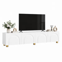 TV-SCHRANK mit 4 Türen 180 x 35 x 40 cm Weiß - Weiß, Holzwerkstoff (35/40/180cm) - Beauniv