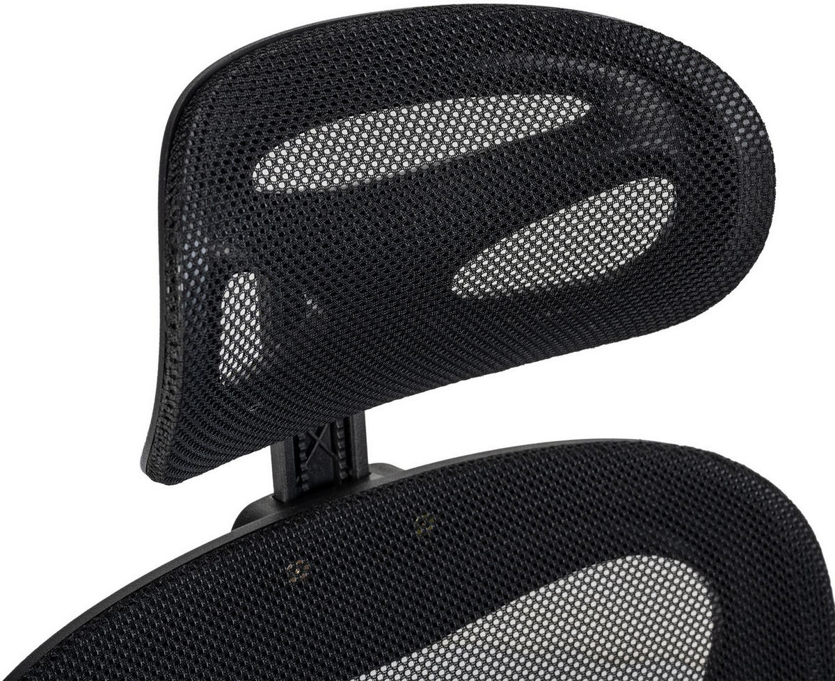 BÜROSTUHL Aeronix schwarz - Schwarz, Kunststoff/Metall (57/125/66cm) - TPFLiving