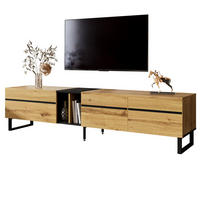 TV-LOWBOARD mit Klappfach 180 x 38 x 45 cm Holzoptik - Braun, Holzwerkstoff (38/45/180cm) - Beauniv