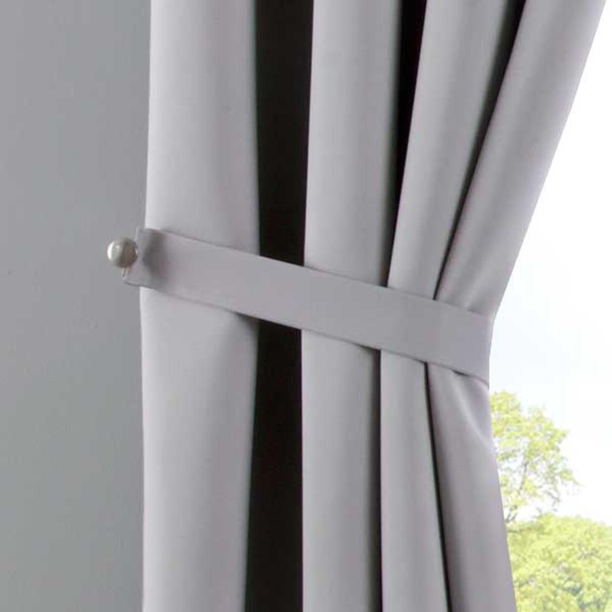 VORHANG »NEW YORK« HxB 225x140 cm Grau - Grau, Textil (140/225cm) - Gardinenbox