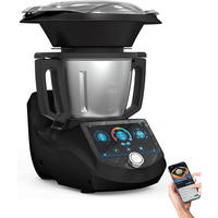 KÜCHENMASCHINE UltraCook CR-7, All-in-One, smart 3 l, 7-Zoll-TFT-Bildschirm - Silberfarben/Schwarz, Kunststoff (38.9/41.9/49.8cm) - ChefRobot