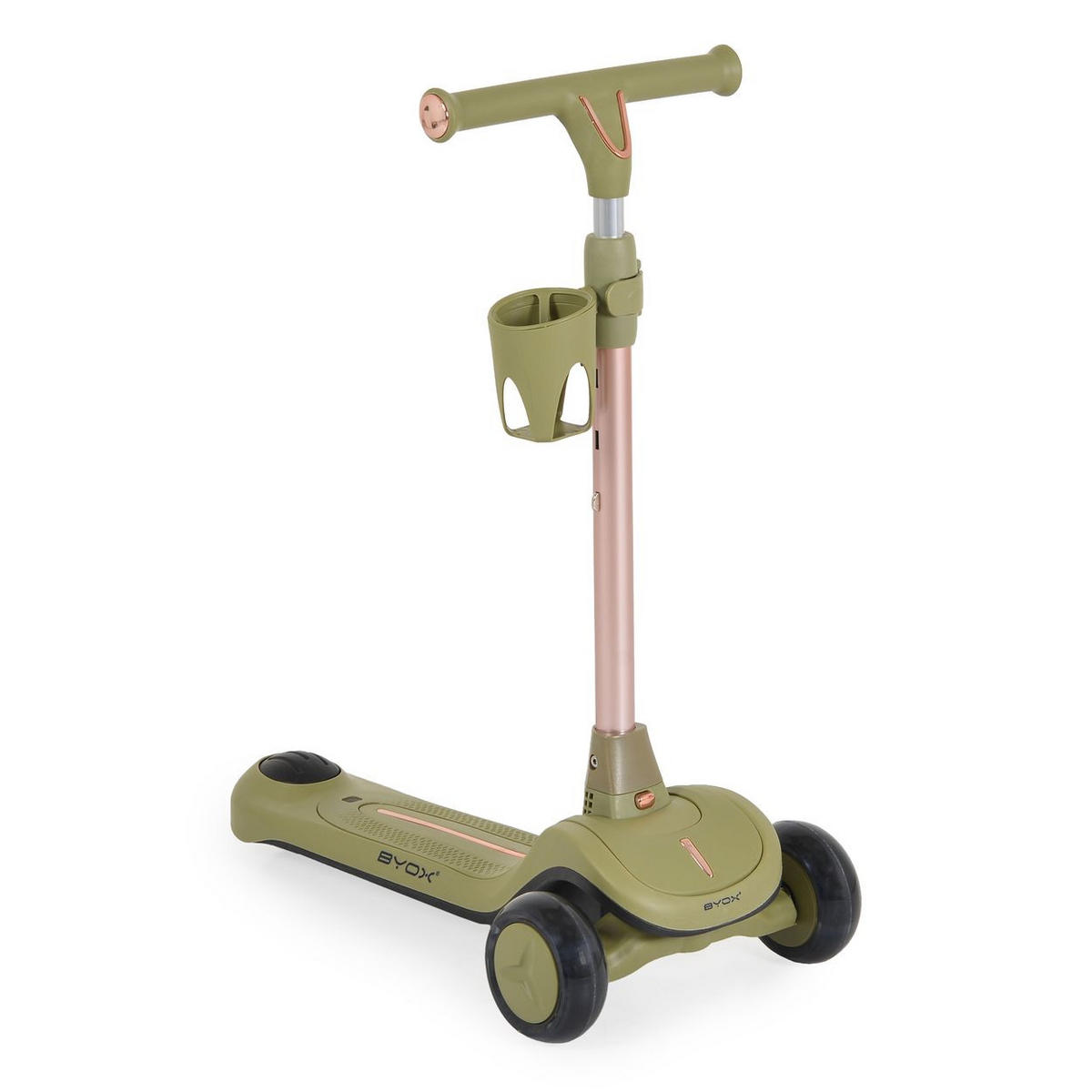 KINDERROLLER Cornet 6 in 1 grün Multifunktionsroller Rutscher Musik Becherhalter - Grün, Metall (73/64/91cm)