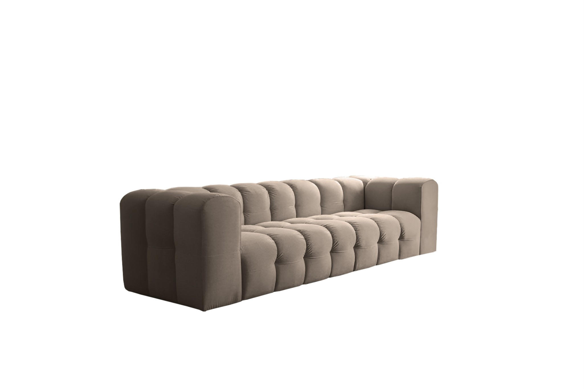 Fun Möbel Sofa Taupe 250x75x106 cm