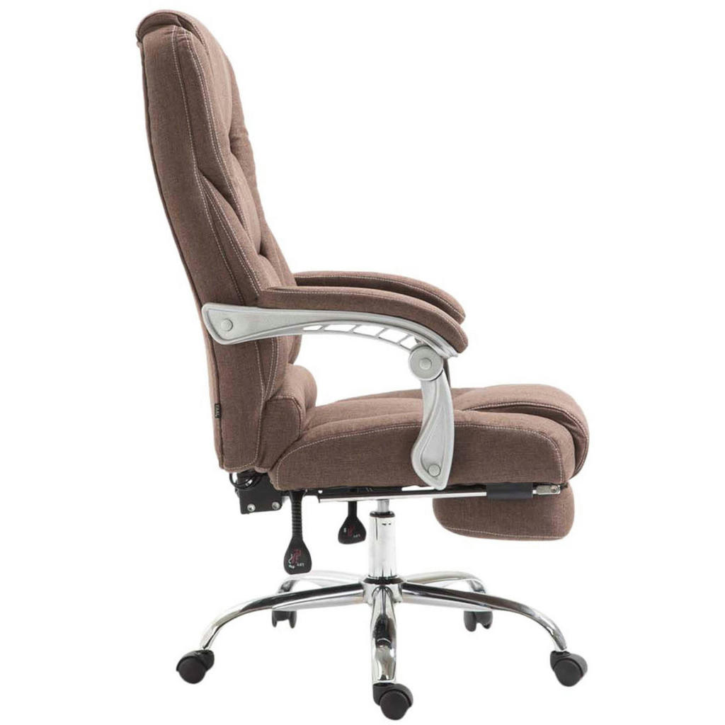 Thumbnail - TPFLiving Bürostuhl, Braun, Textil, 68x127x64 cm, Arbeitszimmer, Bürostühle, Drehstühle