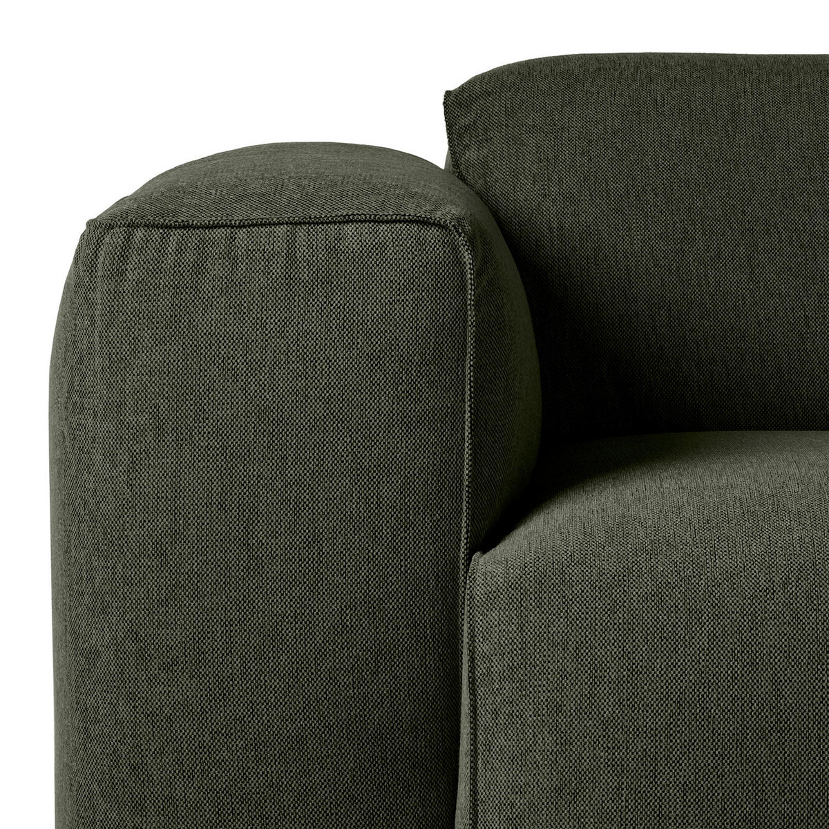 3-SITZER ECKSOFA mit Recamiere - Schwarz/Grau, Kunststoff/Textil (295/231cm) - home24