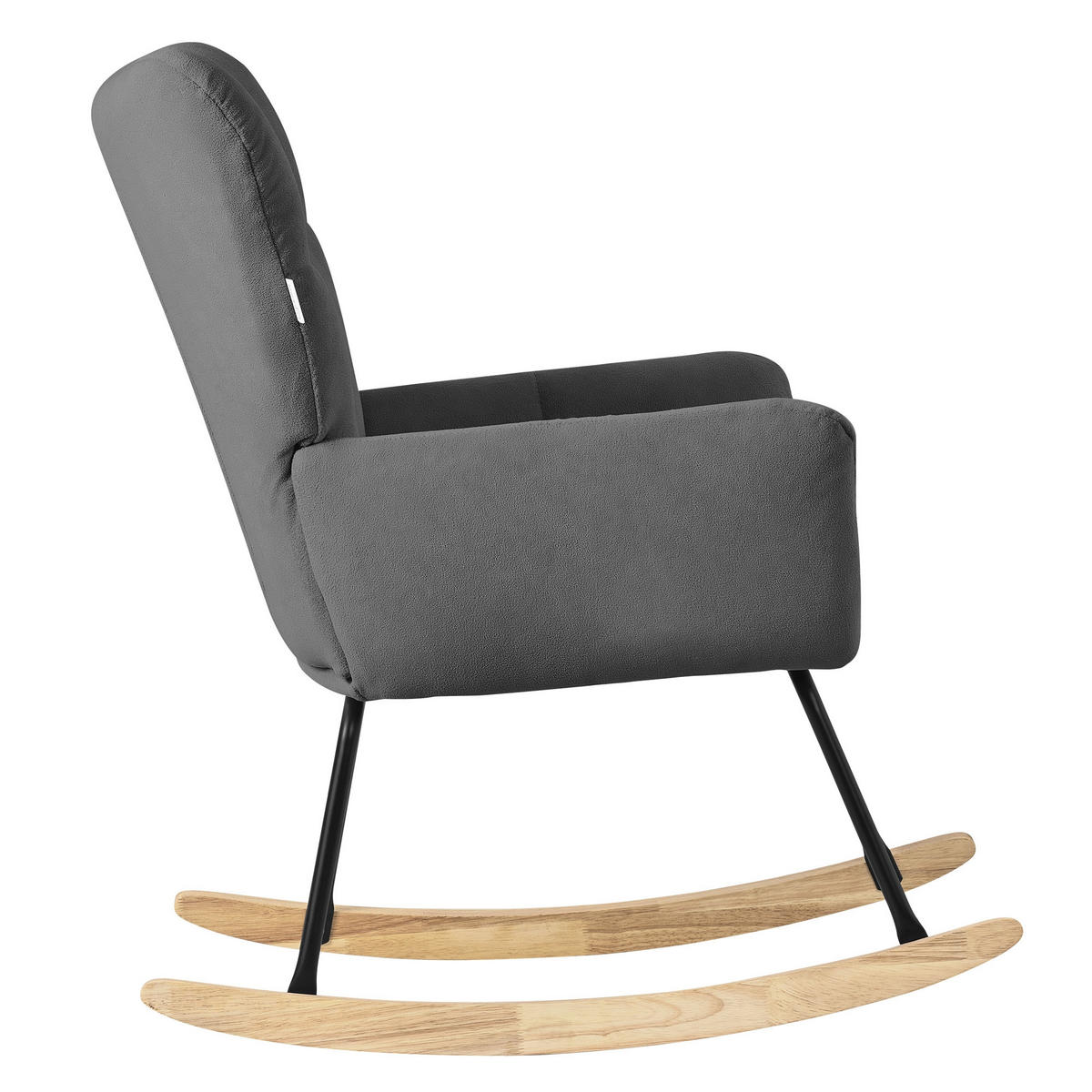 SCHAUKELSESSEL - Dunkelgrau, Metall (88/95/69cm) - ML-DESIGN