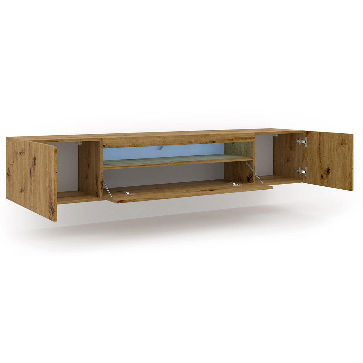 TV STOLÍK Aurus Drevo - hnedá, kompozitné drevo (200/36/37cm) - Petits-meubles