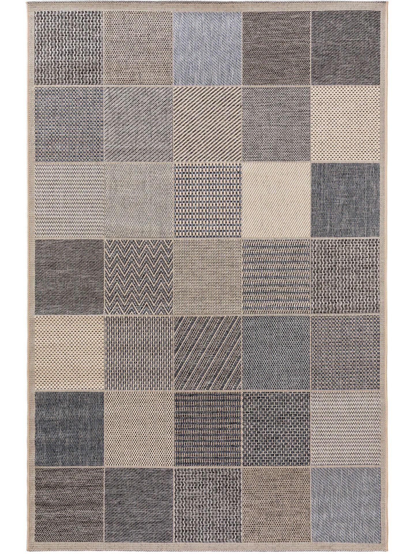 OUTDOORTEPPICH River Blau 200x285 cm - Blau, Kunststoff (200/1cm) - KUNSTLOFT
