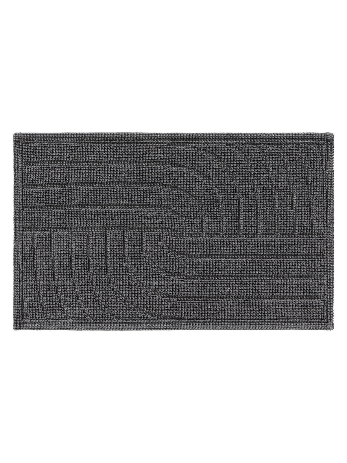 BADEMATTE Jojo Anthrazit 50x80 cm - Anthrazit, Textil (50/80cm) - benuta Nest