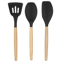 KOCHSPATEL Silikon 3er-Set - Braun, Kunststoff (20/37/3.5cm) - Kinvara
