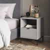 NACHTTISCH Eliza Grau 2er Set - Grau, Holzwerkstoff (40/55/38.1cm) - Vicco