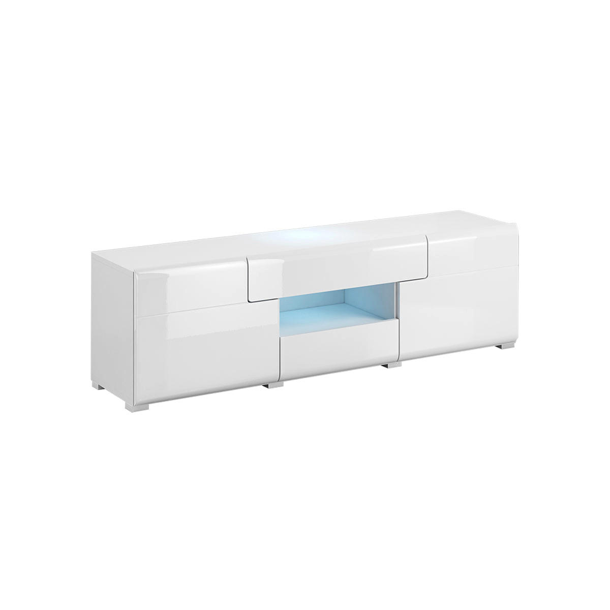 TV-MÖBEL Jules Weiß - Weiß, Holzwerkstoff (159/47/39cm) - Petits-meubles