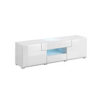 TV-MÖBEL Jules Weiß - Weiß, Holzwerkstoff (159/47/39cm) - Petits-meubles