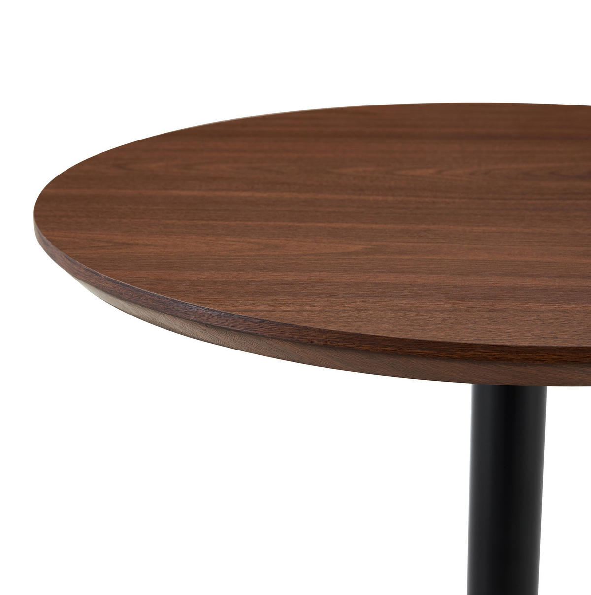 BEISTELLTISCH 70/70/73,5-98,5 cm höhenverstellbar mit Rollen und Bremse, MDF/Metall, Nussbaumfarben - Walnussfarben, Holzwerkstoff (70/70/73.5cm) - Redom
