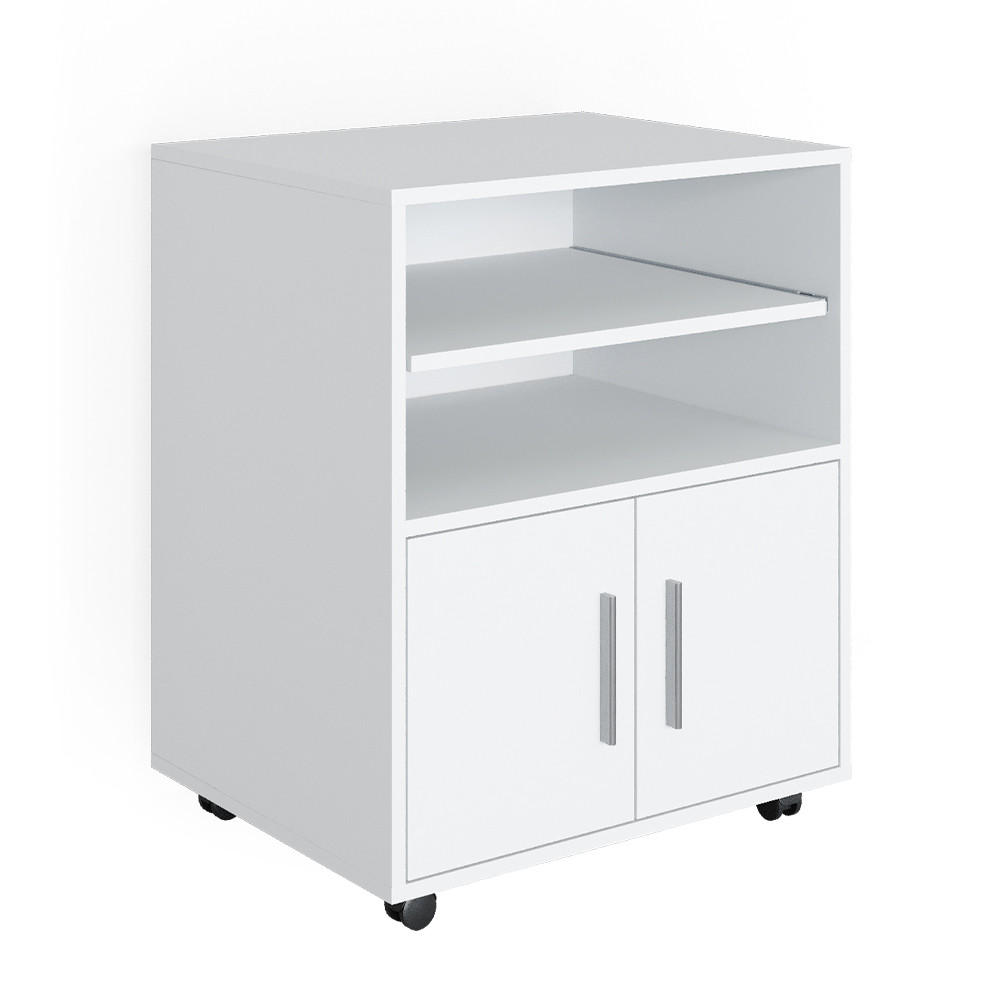VOZÍK NA DOKUMENTY NA KOLEČKÁCH Novak Bílá - bílá, kompozitní dřevo (48.4/74.4/60.2cm) - Vicco