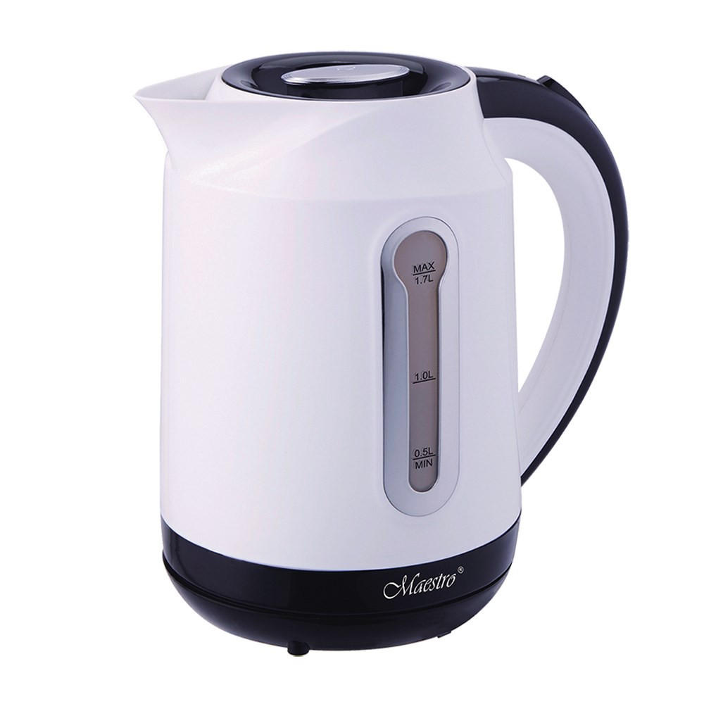 WASSERKOCHER ELEKTRISCH Weiß 17/17/21 cm MR041WHITE - Weiß, Kunststoff (17/21/17cm) - Maestro 