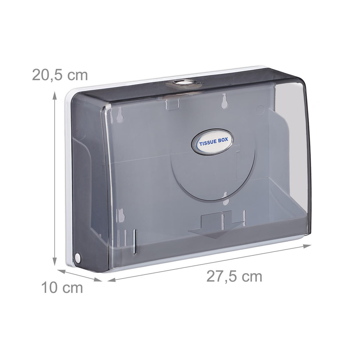 ZÁSOBNÍK na papírové ručníky - různobarevná, plast (27.5/20.5/10cm) - Relaxdays