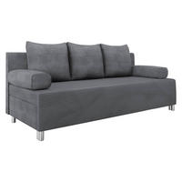 SCHLAFSOFA Dover Cord - Chromfarben/Greige, Holz/Kunststoff (192/86/80cm) - MIRJAN24