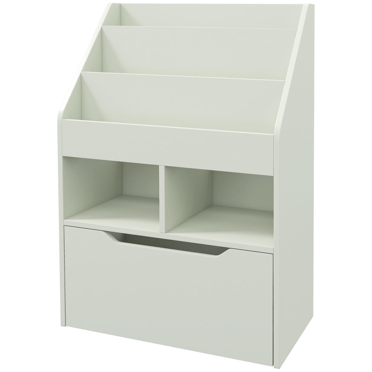 KINDERREGAL DE-09553 1 Schublade & 3 Fächer Grün - Grün, Holzwerkstoff (60/90/29.9cm) - ComfortXL