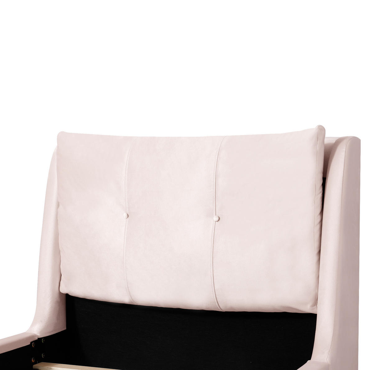 POLSTERBETT aus Samt 90x200 cm in Rosa mit Lattenrost & Stauraum - Rosa, Textil (90/200cm) - Modfu