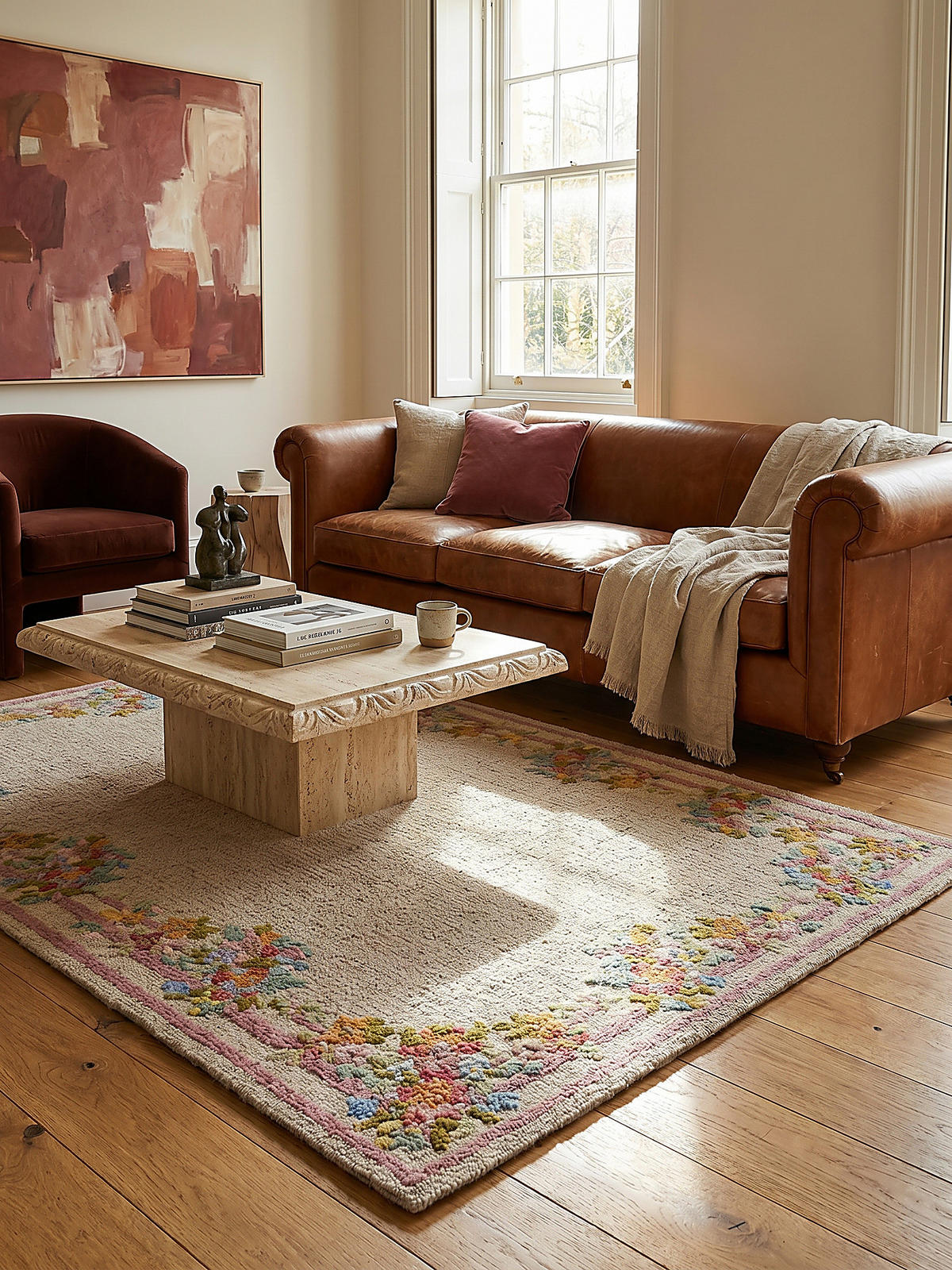 WOLLTEPPICH DAISY, floral, Bunt, 140 x 200 cm - Multicolor, Textil (140/200cm) - KADIMA DESIGN