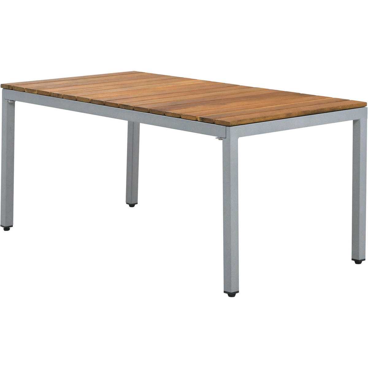 LOUNGESET Grau Rattan Doppelsofa 2 Sessel Tisch - Grau, Metall - FLIEKS