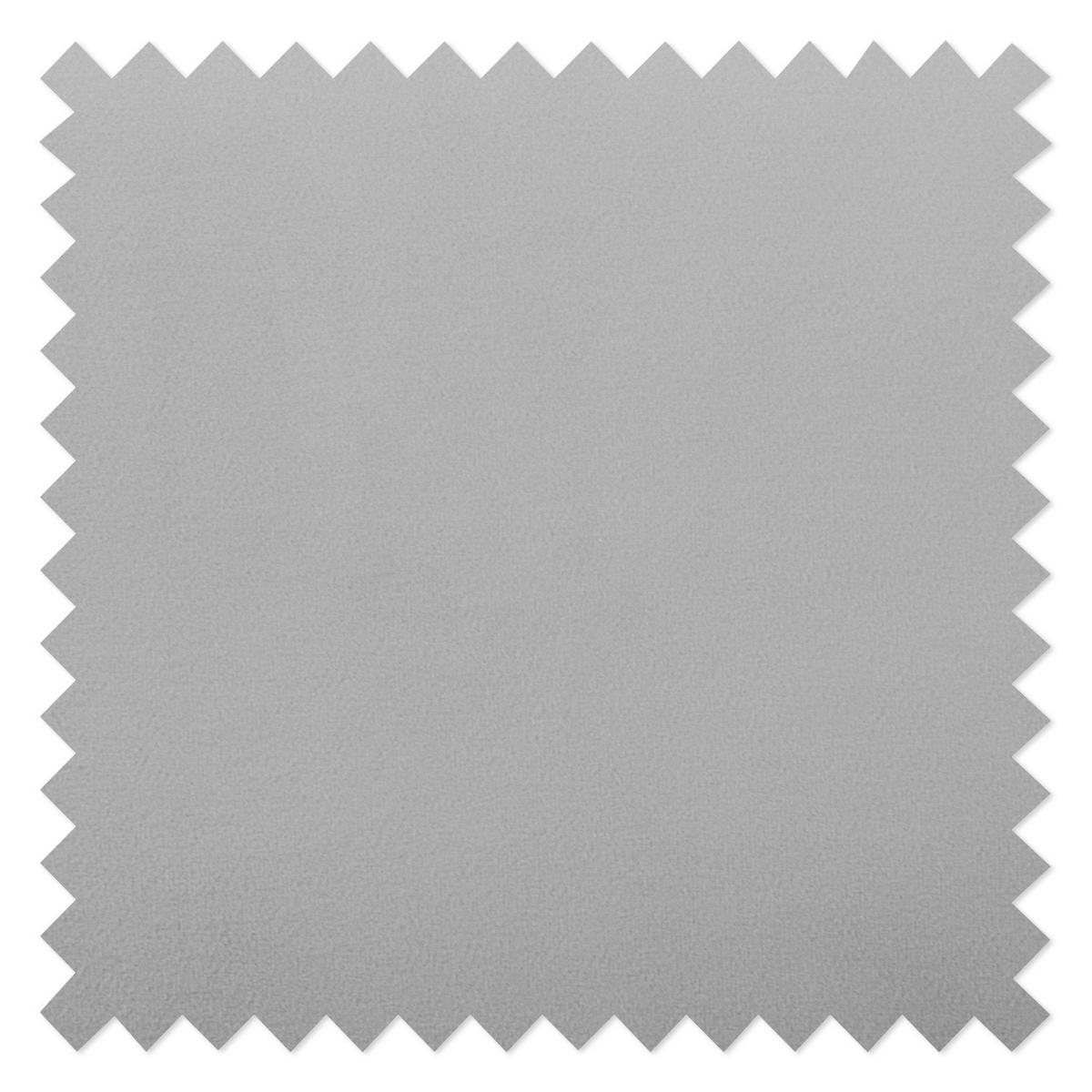 ECKSOFA mit Longchair - Samt - Hellgrau, Textil (302/166cm) - home24