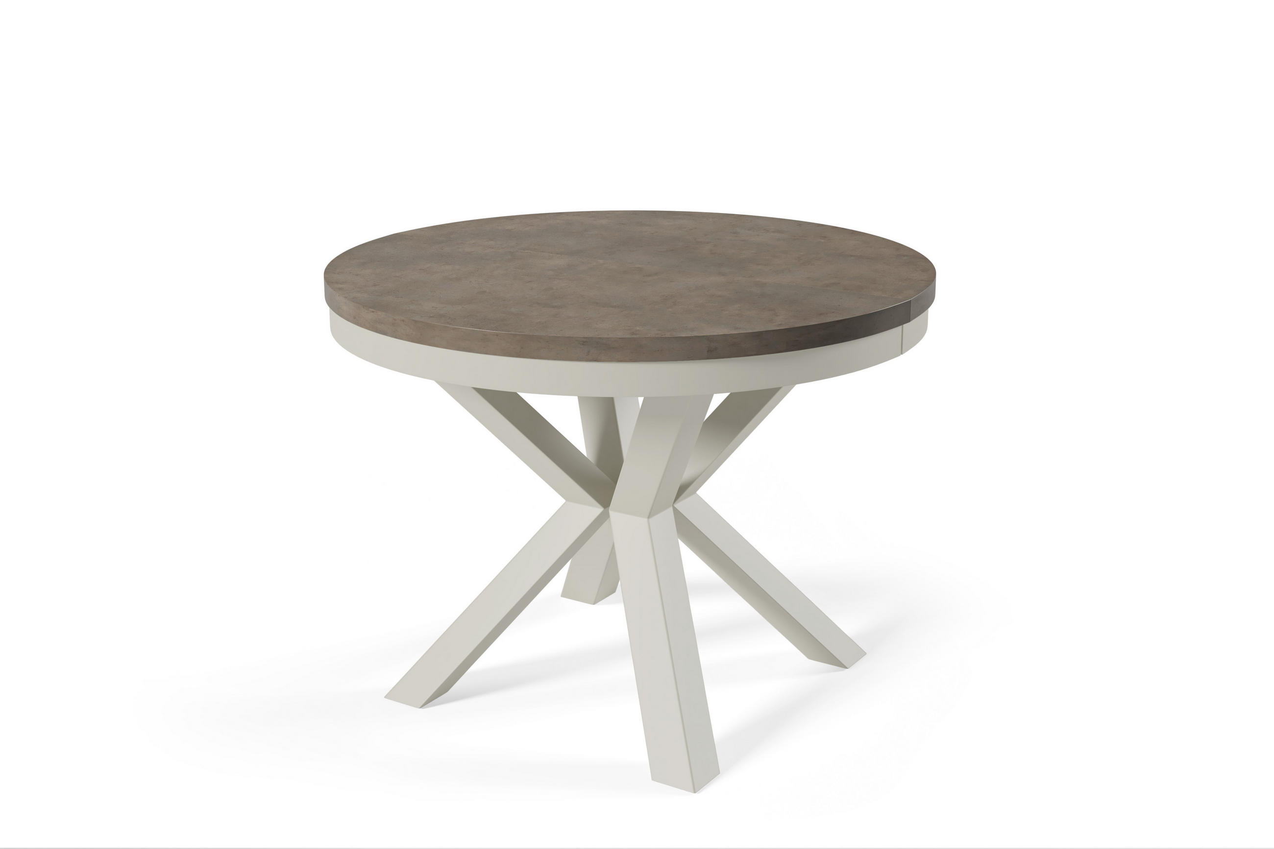 ESSTISCHE NORVIX - Kaschmir/Bronzefarben, Holzwerkstoff (100/100/76cm) - Meblini