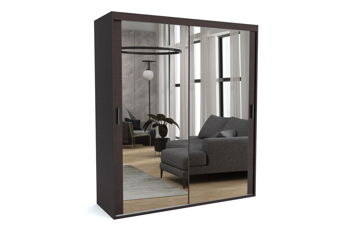 KLEIDERSCHRANK MAT A Braun 110x60x205 cm - Braun, Holzwerkstoff (110/205/60cm) - FURNLUX