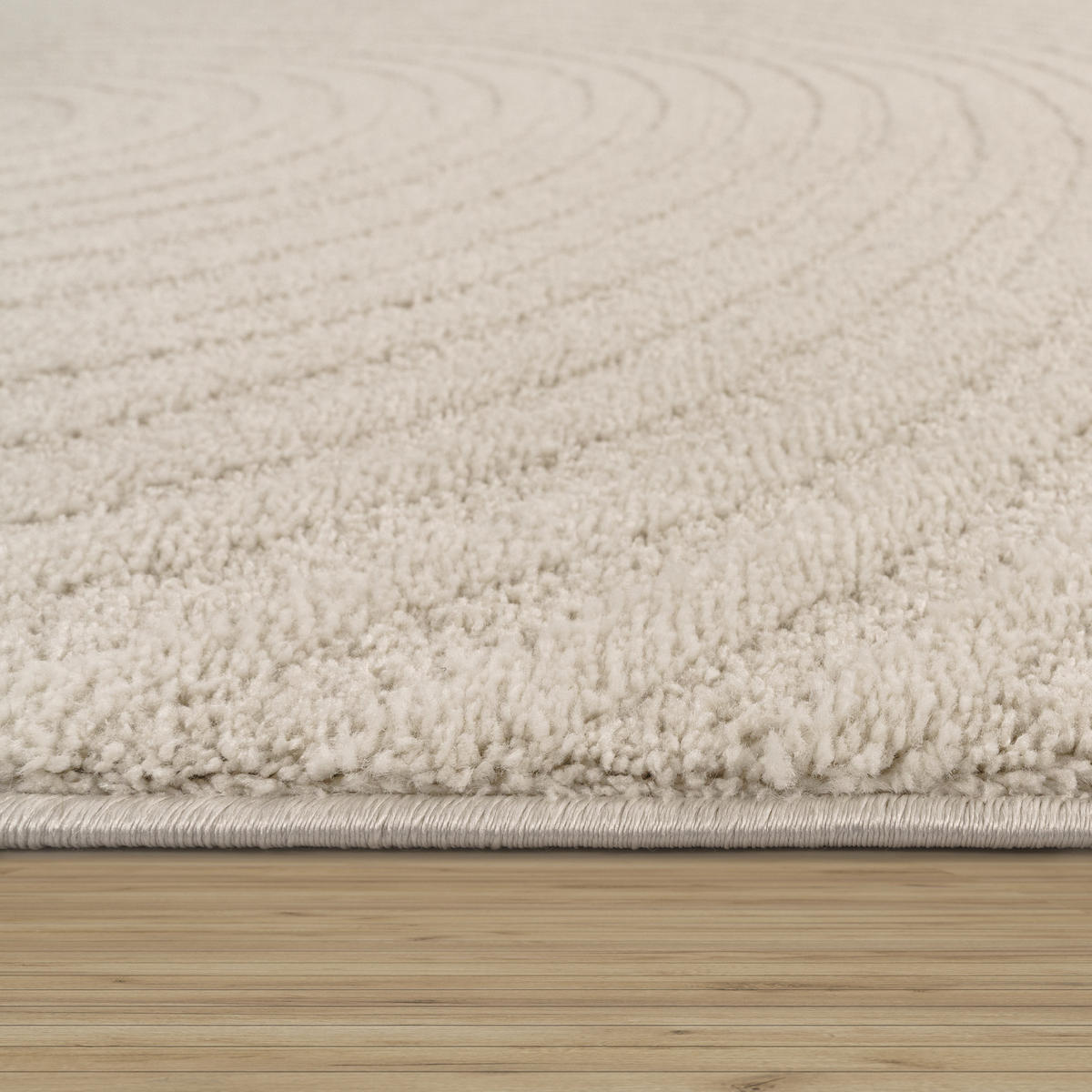KURZFLORTEPPICH 80/250 cm Aura 703 - Creme, Textil (80/250cm) - Paco Home