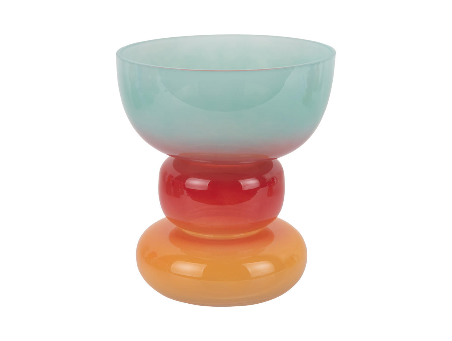 VASE Summer Vibes Wide 18/18/20 cm - Multicolor, Glas (18/20cm) - Present Time