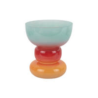 VASE Summer Vibes Wide 18/18/20 cm - Multicolor, Glas (18/20cm) - Present Time