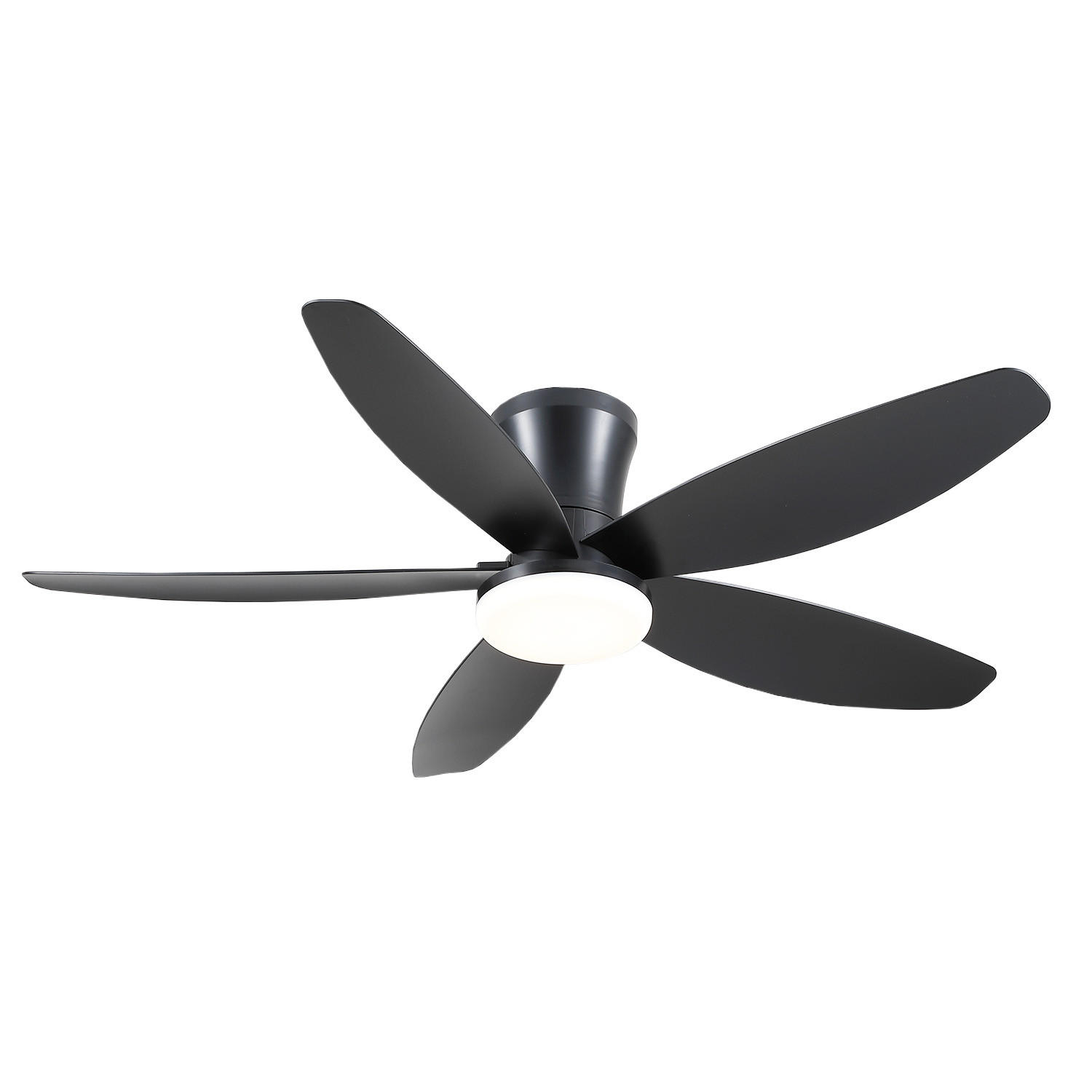 DECKENVENTILATOR Schwarz 91,4 cm mit LED und leisem DC-Motor - Schwarz, Kunststoff (91.4/91.4/21.8cm) - Surtime