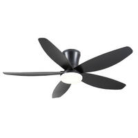 DECKENVENTILATOR Schwarz 91,4 cm mit LED und leisem DC-Motor - Schwarz, Kunststoff (91.4/91.4/21.8cm) - Surtime