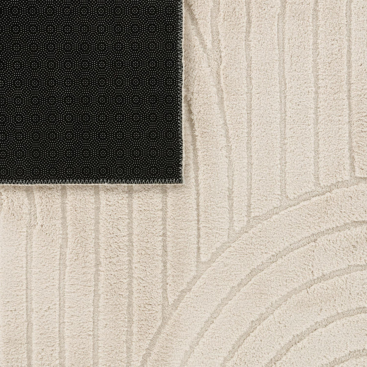 HOCHFLORTEPPICH Creme 120 x 160 cm - Creme, Kunststoff (120/160cm) - TT Home