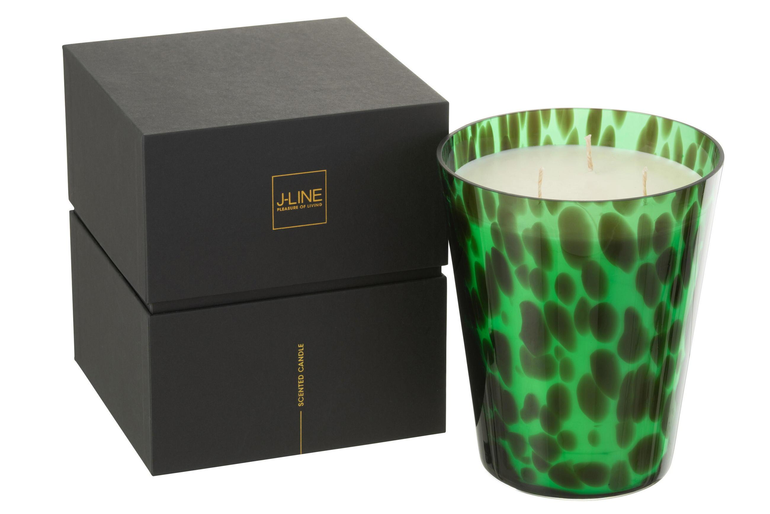 DUFTKERZE NOA- Grün - L - 95 Std. - Grün, Paraffin (15.5/20cm) - J-Line