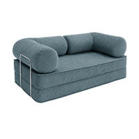 ELEGANTES Sofa im minimalistischen Design Türkis - Türkis, Textil (200/70/100cm) - SURB