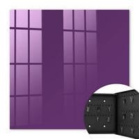 SCHLÜSSELBOX Schwarz 30x30 cm- Türöffnung nach rechts - Kräftiges Lila - Lila, Metall (30/30/5cm) - TULUP