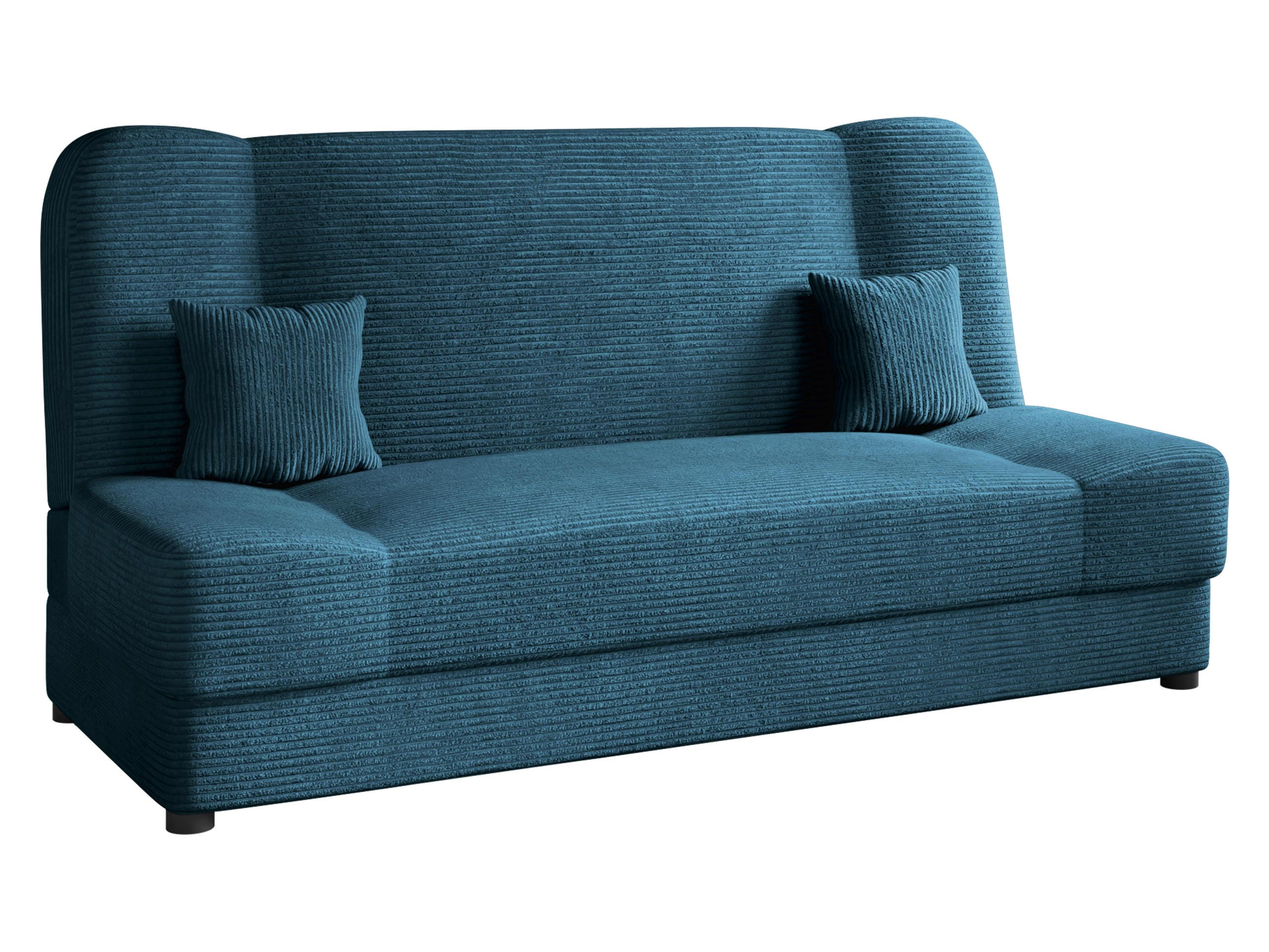SCHLAFSOFA Jonas Cord - Dunkelblau, Holz/Textil (195/86/87cm)