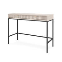 SCHREIBTISCH Nova Kaschmir / Schwarz 104 / 50 / 78cm - Kaschmir/Schwarz, Holz/Holzwerkstoff (50/104/78cm) - Feldmann-Wohnen