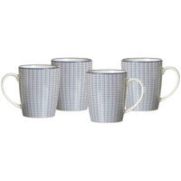 KAFFEEBECHER Royal Makoto weiß-blau 350 ml 4er Set - Blau/Weiß, Keramik (0.35L) - Ritzenhoff Breker